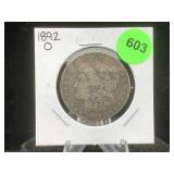 Silver Morgan Dollar In Flip