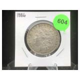 Silver Morgan Dollar In Flip