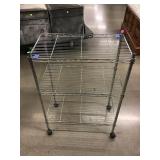 Small Rolling Wire Rack - 1x2x2.5 feet Small Rolling Wire Rack - 1x2x2.5 feet