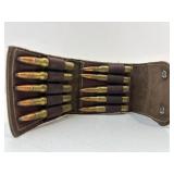 10 Rounds 30-06 Ammo in Leather Pouch