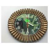 Custom Made Wall Clock with Tokarev Shells around Custom Made Wall Clock with Tokarev Shells around