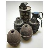 Vintage Military Grenades - Dummy Training