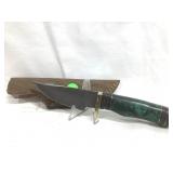 Hand Made Damascus Knife with Custom Fitted Hand Made Damascus Knife with Custom Fitted