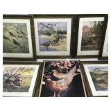 Series Of 6 DuPont Lynne Bogue Hunt Bird Prints.