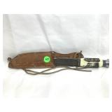 PIC Solingen Knife w/Faux Antler Handle and PIC Solingen Knife w/Faux Antler Handle and