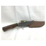 Hand Made Damascus Knife with Custom Fitted Hand Made Damascus Knife with Custom Fitted