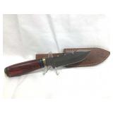 Hand Made Damascus Knife with Custom Fitted Hand Made Damascus Knife with Custom Fitted