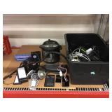 Assortment of electronics, car camera, power