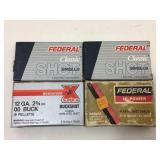 20 Rounds 12 Gauge Buckshot Ammo - 00 & 1 20 Rounds 12 Gauge Buckshot Ammo - 00 & 1