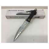 NIB fixed blade knife with horizontal display