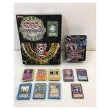 YuGiOh and Pokemon trading cards.