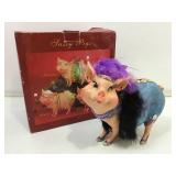 NIB sassy pig coin bank figurine.