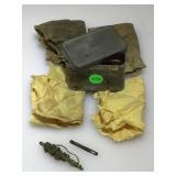 Orig. WWII Gun Cleaning Kit in Tin Orig. WWII Gun Cleaning Kit in Tin