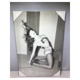 New Bettie page pinup girl print. Approx. 20x30