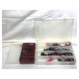 Assorted Scope Parts and Gun Parts in Organizers Assorted Scope Parts and Gun Parts in Organizers
