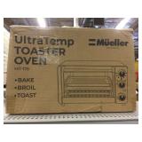 Mueller Ultra temp toaster oven in box. Mueller Ultra temp toaster oven in box.