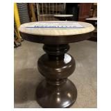 Marble Top Round Side Table From High End