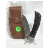 Hand Made Damascus Knife with Custom Fitted Hand Made Damascus Knife with Custom Fitted