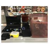 Assorted electronics. Tosiba, projector, assorted Assorted electronics. Tosiba, projector, assorted