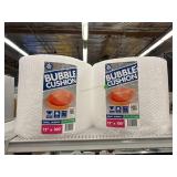 2 rolls bubble wrap 12inx100ft. 2 rolls bubble wrap 12inx100ft.