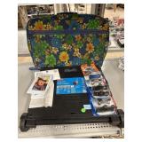 Die cast cars, rolling crate and more. Die cast cars, rolling crate and more.