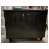 Dark Brown Locking Cabinet with Keys from High Dark Brown Locking Cabinet with Keys from High