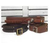 3 Ammo Belts, 45 and 30 Cal - sz M 3 Ammo Belts, 45 and 30 Cal - sz M