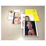 4 Signed Adult Film Star 8x10 Photo Prints w/