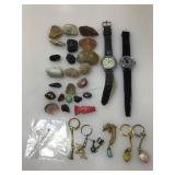 Tumbled Stones & Assorted Jewelry