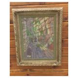 Vintage Wailing Wall Needlepoint 19x24