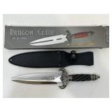 NIB dragon claw knife. Dual tip blade