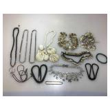 Assorted Beaded Costume Jewelry & Shells