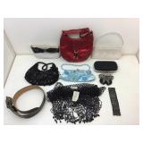 Assorted fashion handbags, purses and more.