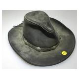 Henschel Leather ï¿½Dudeï¿½ Hat. Sz M. Needs