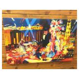 Stedman Las Vegas Print on Canvas. Signed In