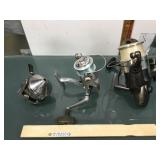 3 fishing reels