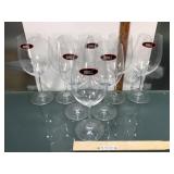 Set of 8 Riedel wine glasses