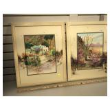 Pr of H. Andre Blanche prints , California