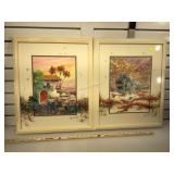 Pr of H. Andre Blanche prints , California