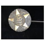 Vintage US Military Grave marker, bronze, full