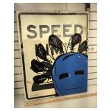 Josh Bagay , Navajo Artist, painting on old wood