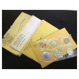 1961, 1962 & 1964  90%Silver & 1965 40%Silver US