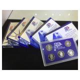 2- 2005, 2- 2006 & 1- 2007 US MINT PROOF SETS