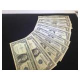 10 Vintage $1 Silver Certificates