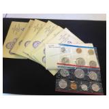 1980 & 7- 1990 US MINT UNCIRCULATED COIN SETS