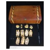 Miniature Oriental cast figures of the Immortals,