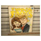 Artist signed drawing, President and Mrs Trump,