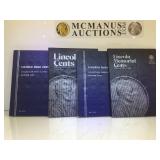 5- Lincoln Memorial Cents Albums, partially