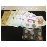 7- 1989 & 2- 1990 US MINT UNCIRCULATED COIN SETS