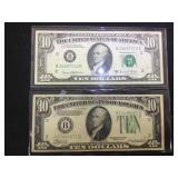 Vintage 1934A & 1969C  $10 FRN